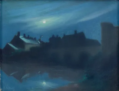 Houses In The Moonlight Maisons Au Clair De Lune