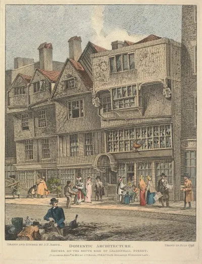Houses On The South Side Of Leadenhall Street