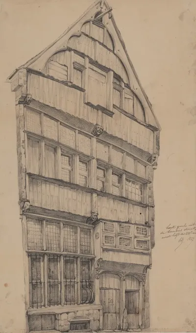 Houten Gevel In De Saucierstraat