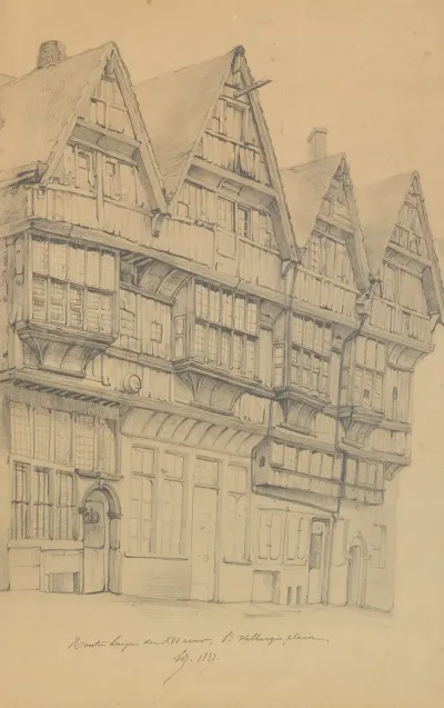 Houten Huizen Der Xvi Eeuw Sint Walburgisplein
