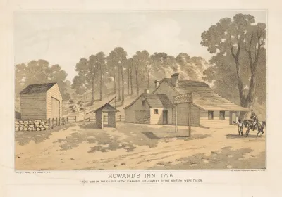 Howards Inn 1776 From Which The Guides Of The Flanking Detachment Of The British Were Taken