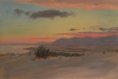 Hudson Valley In Winter Looking Southwest From Olana