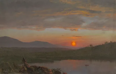 Hudson Valley New York At Sunset