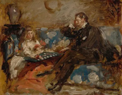 Hugh Hammersley And His Daughter Eve