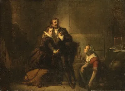 Hugo De Groot Escapes In A Bookcase From Loevestein Castle Anno 1621