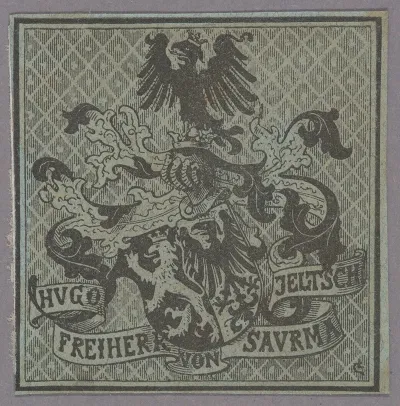 Hugo Von Saurma Jeltsch 1837 1896 Ekslibris