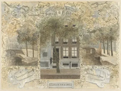 Huis Op De Leliegracht Geflankeerd Door De Bruggen Over De Prinsengracht En De Keizersgracht