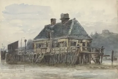 Huis Op Een Steiger
