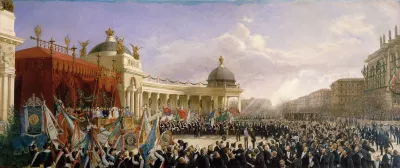 Huldigung Der Sanger Osterreichs An Das Kaiserpaar Am 27 April 1879