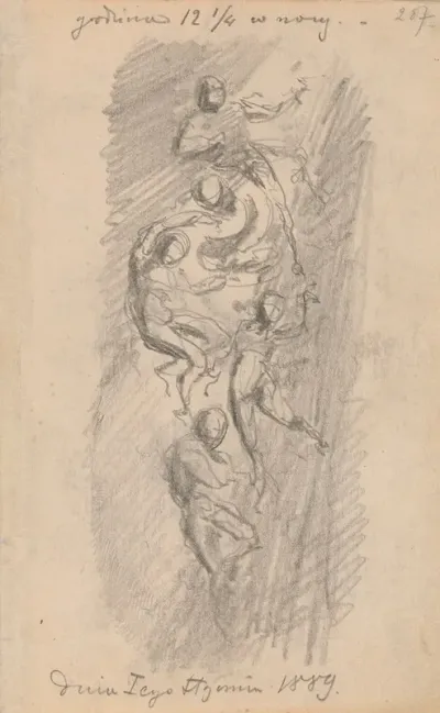 Human Figures Hovering In The Skies