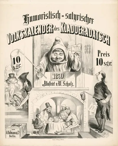 Humoristisch Satirischer Volkskalender Des Kladderadatsch 1870