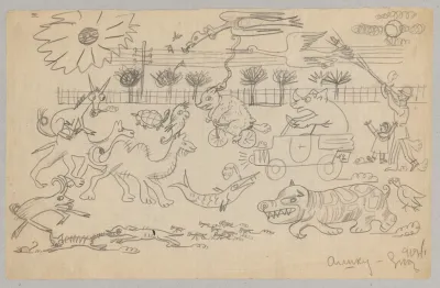 Humorous Drawing For Nephew Alik Iii Animals