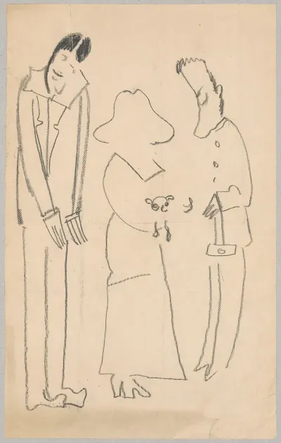 Humorous Sketches Of Three Persons
