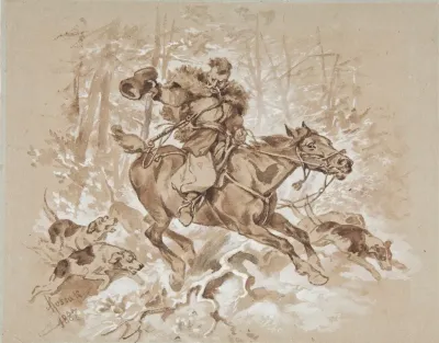 Hunter With Hounds