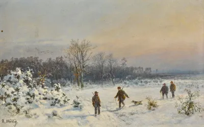 Hunters In The Snow