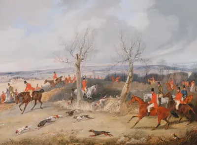 Hunting Scene In Full Cry