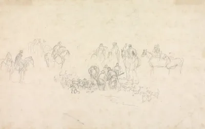Hunting Sketch Gone To Earth