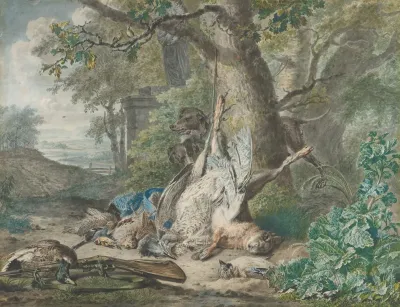 Hunting Still Life In A Forest