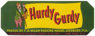 Hurdy Gurdy Produce Label