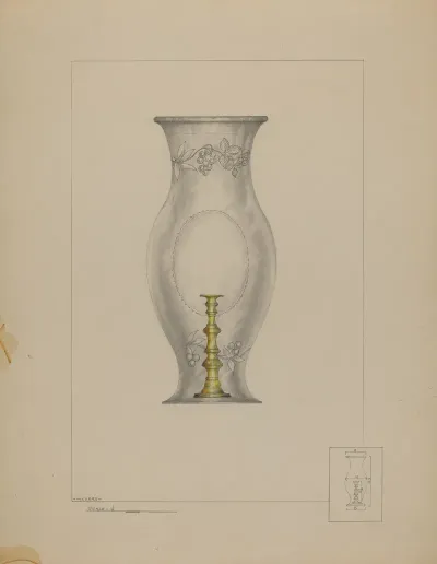 Hurricane Shade And Candlestick
