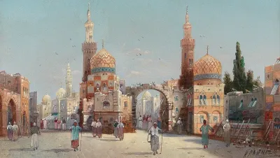 Hustle And Bustle In An Oriental City