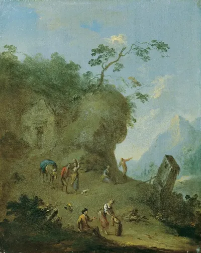 Hutte Auf Einer Waldhohe