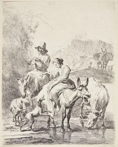 Hyrdinde Pa Et Aesel