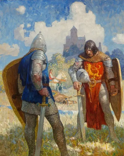 I Am Sir Launcelot Du Lake King Bans Son Of Benwick And Knight Of The Round Table