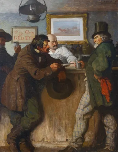 I Ax Yer Parding Mister Phinn Jest Drap That Whisky Skin