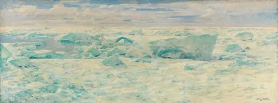 Ice Floes In The Arctic Ocean