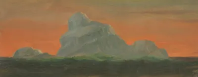Iceberg Against Evening Sky