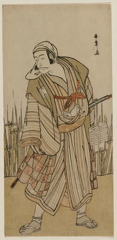 Ichikawa Danjuro V As A Traveller Beside A Clump Of Iris