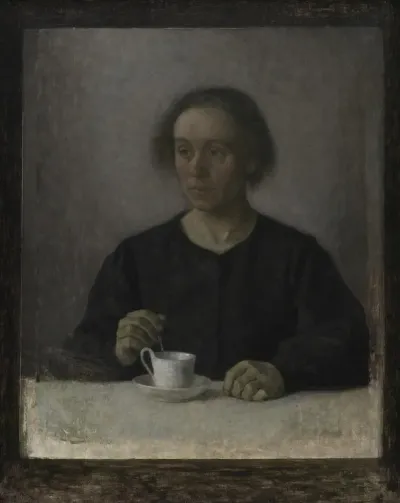 Ida Hammershoi The Artists Wife With A Teacup