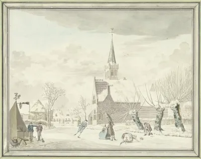 Ijsvermaak In Het Dorp Kortenhoef
