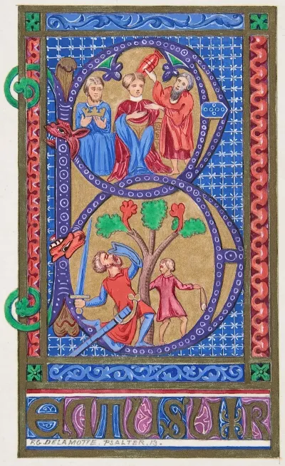 Illuminated Initial B