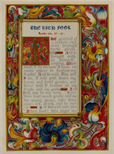 Illuminated Parable The Rich Fool