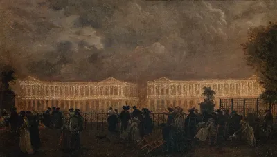 Illumination De La Place Louis Xv A Loccasion De La Naissance Du Dauphin En Octobre 1781