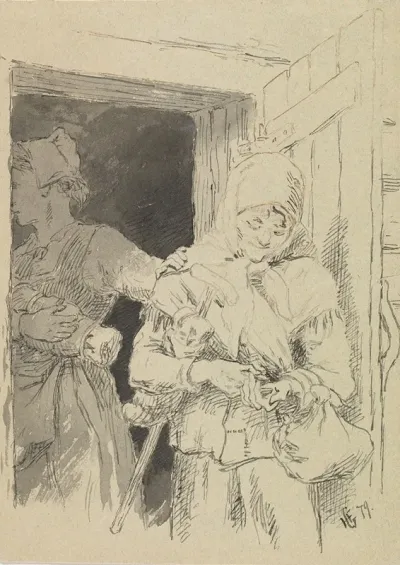 Illustrasjon Til En Signekjaerring I P Chr Asbjornsen Norske Folke Og Huldre Eventyr I Udvalg Kjobenhavn 1879 2