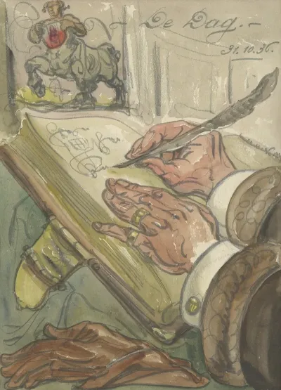 Illustratie Bij De Dag Oct 1936