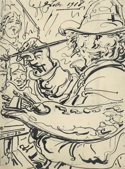 Illustratie Bij De Kunst Feb 1918