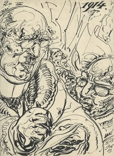 Illustratie Bij Deutscher Anzeiger Fur Antwerpen March 1914