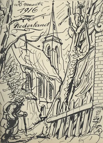 Illustratie Bij Eigen Haard 25 March 1916