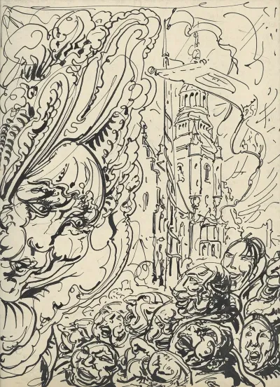 Illustratie Bij Ons Volk Ontwaakt Aug 1922