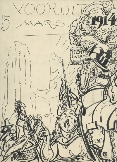 Illustratie Bij Vooruit 15 Mars 1914