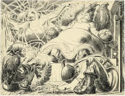 Illustratie Lotje Bellefleur Prinses Van Muizenland Met Grispik De Hofdame N Spinnekobbe En Lotje