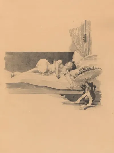 Illustration For Jestrab Kontra Hrdlicka Xxii Girl Asleep On A Bed