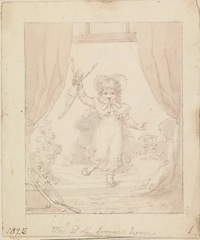 Illustration For The New Doll The Doll Brought Home
