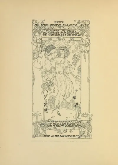 Illustration For The Romaunt Of The Rose