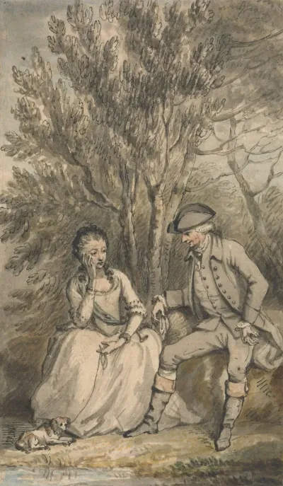 Illustration To A Sentimental Journey Episode Maria And Her Dog Sylvia