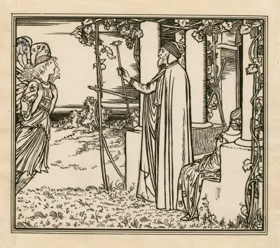 Illustration To Act 1 Scene 2 Of The Tempest Ariel And Prospero